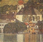 Gustav Klimt Church at Unterach on Lake Atter (mk20) oil